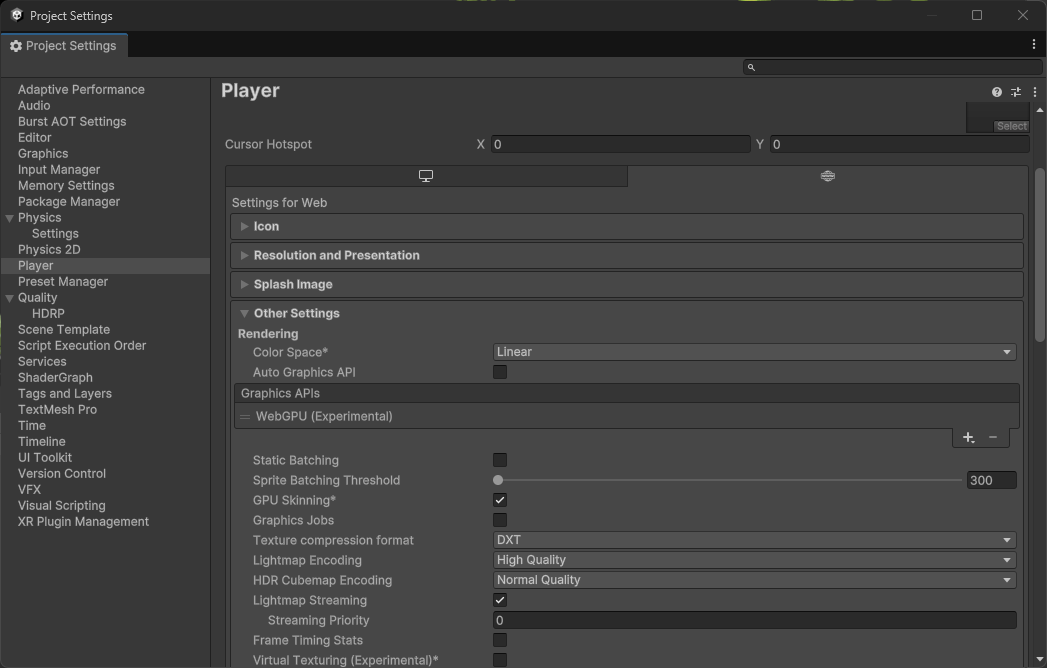webgpu-setting
